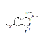 3-[4-Methoxy-2-(trifluoromethyl)phenyl]-1-methyl-1H-1,2,4-triazole