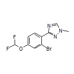 3-[2-Bromo-4-(difluoromethoxy)phenyl]-1-methyl-1H-1,2,4-triazole