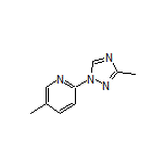 5-Methyl-2-(3-methyl-1H-1,2,4-triazol-1-yl)pyridine