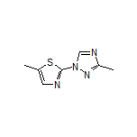 5-Methyl-2-(3-methyl-1H-1,2,4-triazol-1-yl)thiazole