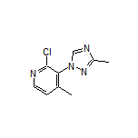 2-Chloro-4-methyl-3-(3-methyl-1H-1,2,4-triazol-1-yl)pyridine