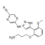 5-[[5-[2-(3-Aminopropoxy)-6-methoxyphenyl]-3-pyrazolyl]amino]pyrazine-2-carbonitrile