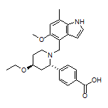 4-[(2S,4S)-4-Ethoxy-1-[(5-methoxy-7-methyl-4-indolyl)methyl]-2-piperidyl]benzoic Acid