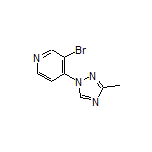 3-Bromo-4-(3-methyl-1H-1,2,4-triazol-1-yl)pyridine3-Bromo-4-(3-methyl-1H-1,2,4-triazol-1-yl)pyridine