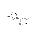 4-Methyl-2-(3-methyl-1H-1,2,4-triazol-1-yl)pyridine