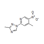 4-Methyl-2-(3-methyl-1H-1,2,4-triazol-1-yl)-5-nitropyridine