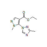 Ethyl 1-Methyl-5-(3-methyl-1H-1,2,4-triazol-1-yl)-1H-pyrazole-4-carboxylate