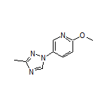 2-Methoxy-5-(3-methyl-1H-1,2,4-triazol-1-yl)pyridine