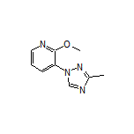 2-Methoxy-3-(3-methyl-1H-1,2,4-triazol-1-yl)pyridine2-Methoxy-3-(3-methyl-1H-1,2,4-triazol-1-yl)pyridine