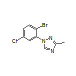 1-(2-Bromo-5-chlorophenyl)-3-methyl-1H-1,2,4-triazole