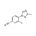 3-Iodo-4-(3-methyl-1H-1,2,4-triazol-1-yl)benzonitrile