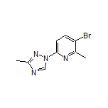 3-Bromo-2-methyl-6-(3-methyl-1H-1,2,4-triazol-1-yl)pyridine