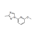 2-Methoxy-6-(3-methyl-1H-1,2,4-triazol-1-yl)pyridine