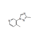 4-Methyl-3-(3-methyl-1H-1,2,4-triazol-1-yl)pyridine