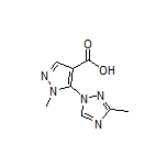 1-Methyl-5-(3-methyl-1H-1,2,4-triazol-1-yl)-1H-pyrazole-4-carboxylic Acid