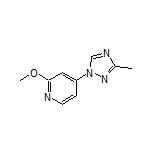 2-Methoxy-4-(3-methyl-1H-1,2,4-triazol-1-yl)pyridine