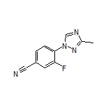 3-Fluoro-4-(3-methyl-1H-1,2,4-triazol-1-yl)benzonitrile