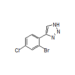 4-(2-Bromo-4-chlorophenyl)-1H-1,2,3-triazole