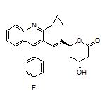 (4R,6S)-6-[(E)-2-[2-Cyclopropyl-4-(4-fluorophenyl)-3-quinolyl]vinyl]-4-hydroxytetrahydro-2H-pyran-2-one