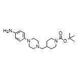 4-[4-[(1-Boc-4-piperidyl)methyl]-1-piperazinyl]aniline