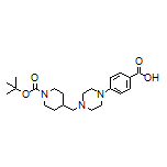 4-[4-[(1-Boc-4-piperidyl)methyl]-1-piperazinyl]benzoic Acid