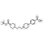 4-[4-[3-(1-Boc-4-piperidyl)propyl]-1-piperazinyl]benzoic Acid