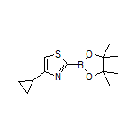 4-Cyclopropylthiazole-2-boronic Acid Pinacol Ester