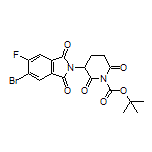 5-Bromo-2-(1-Boc-2,6-dioxo-3-piperidyl)-6-fluoroisoindoline-1,3-dione