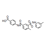 4-[4-Methyl-3-[N-(m-tolyl)sulfamoyl]benzamido]benzoic Acid