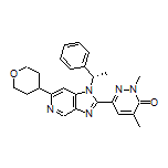 (S)-2,4-Dimethyl-6-[1-(1-phenylethyl)-6-(tetrahydro-2H-pyran-4-yl)-1H-imidazo[4,5-c]pyridin-2-yl]pyridazin-3(2H)-one