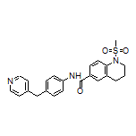 1-(Methylsulfonyl)-N-[4-(4-pyridylmethyl)phenyl]-1,2,3,4-tetrahydroquinoline-6-carboxamide