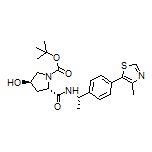 (2S,4R)-1-Boc-4-hydroxy-N-[(S)-1-[4-(4-methyl-5-thiazolyl)phenyl]ethyl]pyrrolidine-2-carboxamide