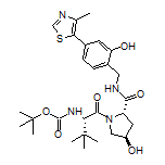 (2S,4R)-1-[(S)-2-(Boc-amino)-3,3-dimethylbutanoyl]-4-hydroxy-N-[2-hydroxy-4-(4-methyl-5-thiazolyl)benzyl]pyrrolidine-2-carboxamide