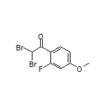 2,2-Dibromo-2’-fluoro-4’-methoxyacetophenone