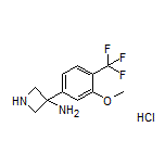 3-Amino-3-[3-methoxy-4-(trifluoromethyl)phenyl]azetidine Hydrochloride