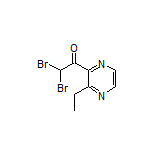 2,2-Dibromo-1-(3-ethyl-2-pyrazinyl)ethanone