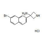 3-Amino-3-(7-bromo-2-naphthyl)azetidine Hydrochloride