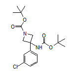 N,1-Di-Boc-3-amino-3-(3-chlorophenyl)azetidine