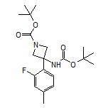 N,1-Di-Boc-3-amino-3-(2-fluoro-4-methylphenyl)azetidine