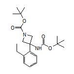 N,1-Di-Boc-3-amino-3-(2-ethylphenyl)azetidine