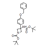 3-[4-(Benzyloxy)phenyl]-N,1-di-Boc-3-aminoazetidine