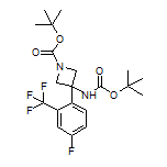 N,1-Di-Boc-3-[4-fluoro-2-(trifluoromethyl)phenyl]-3-aminoazetidine