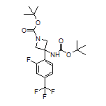 N,1-Di-Boc-3-[2-fluoro-4-(trifluoromethyl)phenyl]-3-aminoazetidine