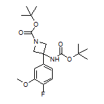 N,1-Di-Boc-3-(4-fluoro-3-methoxyphenyl)-3-aminoazetidine