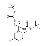 N,1-Di-Boc-3-(5-fluoro-2-methylphenyl)-3-aminoazetidine