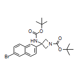 3-(6-Bromo-2-naphthyl)-N,1-di-Boc-3-aminoazetidine