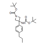 N,1-Di-Boc-3-(4-propylphenyl)-3-aminoazetidine