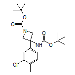 N,1-Di-Boc-3-(3-chloro-4-methylphenyl)-3-aminoazetidine