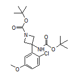 N,1-Di-Boc-3-(2-chloro-5-methoxyphenyl)-3-aminoazetidine