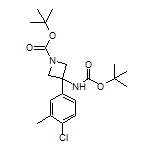 N,1-Di-Boc-3-amino-3-(4-chloro-3-methylphenyl)azetidine